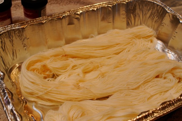 Yarn in Aluminum Pan